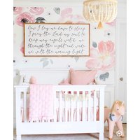 Now I Lay Down To Sleep Gerahmtes Holzschild Baby Zimmer Dekor Shower Geschenk Neugeborene von TheShedInteriors