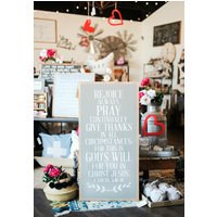 Rejoice Immer Gerahmtes Holzschild Rejoice Immer Gerahmtes Holzschild von TheShedInteriors