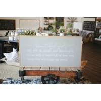 Schönes Mädchen Gerahmtes Holzschild Fürs Kinderzimmer Schönes Mädchen Gerahmtes Holzschild Fürs Kinderzimmer von TheShedInteriors