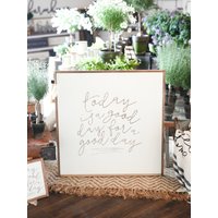 Today Is A Good Day For Gerahmtes Holzschild Einweihungsgeschenk Eingangsbereich Dekor Foyer Today Is A Good Day For Gerahmtes Holzschild Einweihungsgeschenk Eingangsbereich Dekor Foyer von TheShedInteriors