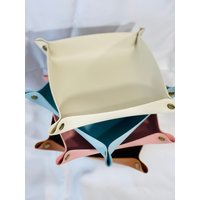 Personalisiertes Ledertablett, Buntes Valet Tablett, Handgemachtes Ledergeschenk, Firmengeschenk, Geschenk Für Sie, Schlüssel von TheShedLLC