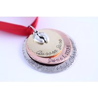 Babys Erste Weihnachtsverzierung - 1. Personalisierte Verzierung Neues Babygeschenk 2023 Benutzerdefinierte von TheSilverDiva