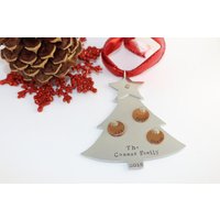 Baumschmuck - Personalisierte Familie Andenken Ornament Weihnachtsgeschenk 2022 Weihnachtsschmuck von TheSilverDiva