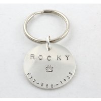 Hundemarke - Katzenmarke Haustier-Identifikation Haustier-Tag-Id Benutzerdefinierte Hundehalsband-Tag Katzenhalsband-Tag Personalisierte Id von TheSilverDiva