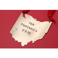 Ohio Weihnachtsschmuck - State Ornament Oh Baumschmuck Personalisiertes Individuelles 2021 von TheSilverDiva