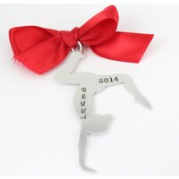 Turnerin Ornament - Gymnastik Weihnachtsschmuck Trainer Weihnachtsgeschenk 2021 Personalisiertes von TheSilverDiva