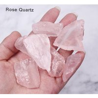 Natürliche Raue Rosenquarz-Kristall-Chunks - Rohe Natürliche Edelsteine Roher Heilkristall von TheSkyGem
