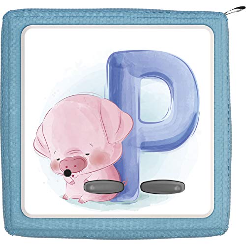 TheSmartGuard Folie passend für die Toniebox | Schutzfolie Sticker | individuell anpassbar | Baby Schwein Ferkel mit Buchstabe P von TheSmartGuard