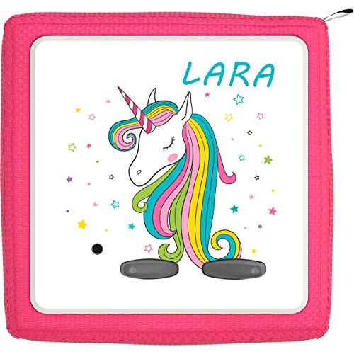 TheSmartGuard Folie passend für die Toniebox | Schutzfolie Sticker | individuell anpassbar | Einhorn mit Sternen mit Name personalisiert von TheSmartGuard