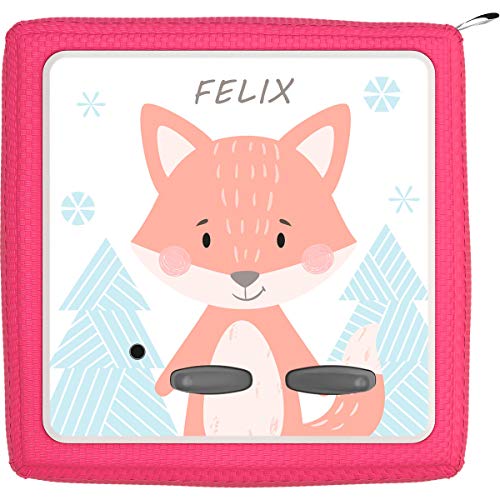 TheSmartGuard Folie passend für die Toniebox | Schutzfolie Sticker | individuell anpassbar | Fuchs im Wald mit Name personalisiert von TheSmartGuard