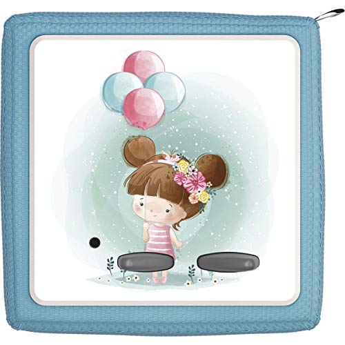 TheSmartGuard Schutzfolie passend für die Toniebox | Folie Sticker | Kleines Mädchen mit Luftballons und Blumen von TheSmartGuard