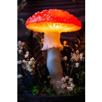 Fliegenpilz Lampe Handgefertigtes Pilz Nachtlicht von TheSnowmade