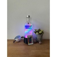 Handgefertigte Flaschenlampe Rainbow Light von TheSparklingLights