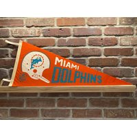 1960's Miami Dolphins Nfl Große Vintage Wimpelkette von TheSportsAlternative
