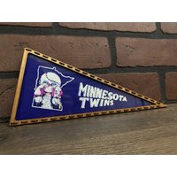 1960Er Jahre Minnesota Twins Mlb Vintage Mini Wimpel Gerahmt von TheSportsAlternative