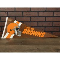 1980Er Cleveland Browns Nfl Großer Vintage Wimpel von TheSportsAlternative