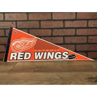 1980Er Jahre Detroit Red Wings Nhl Large Vintage Wimpelkette von TheSportsAlternative