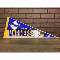 1980Er Jahre Seattle Mariners Mlb Großer Vintage Wimpel von TheSportsAlternative