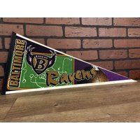 1990's Baltimore Ravens Throwback Nfl Großer Vintage Wimpel von TheSportsAlternative