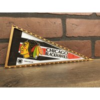 Eingerahmt 1990 Chicago Blackhawks Nhl Vintage Mini Wimpel von TheSportsAlternative