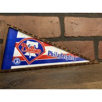 Gerahmte 1990Er Jahre Philadelphia Phillies Mlb Vintage Mini Wimpelkette von TheSportsAlternative