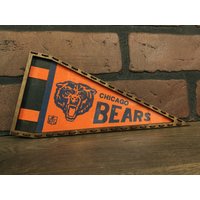 Gerahmter 1970Er Chicago Bears Nfl Mini Vintage Wimpel von TheSportsAlternative