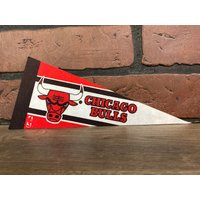 Mini Wimpelkette Der Chicago Bulls Nba Vintage Wimpel Aus Den 1990Er Jahren von TheSportsAlternative