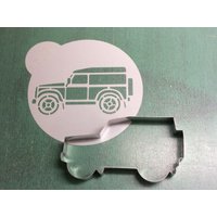 Defender Landrover Cookie Cutter & Stencil Set von TheStencilHouse