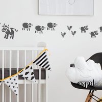 Bauernhof Tiere Schablone Von The Stencil Studio. Wiederverwendbare Wohndekoration & Diy Schablonen, Einfach in Der Anwendung. 10078 von TheStencilStudio
