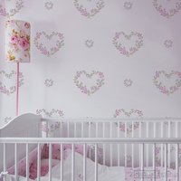 Blumenherzen Wiederverwendbare Mylar Schablone - Für Diy Wohnkultur & Handwerk Großartig Im Kinderzimmer Oder Mädchenzimmer Wandschablone Zum von TheStencilStudio