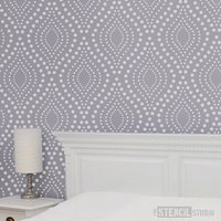 Dotty Rapport Muster Wiederverwendbare Wand Schablone Von The Stencil Studio. Heimdekor & Diy Schablonen - Wiederholen Sie Dies, Um Die Feature-Wand von TheStencilStudio
