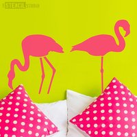 Flamingos Schablone Von The Stencil Studio. Wiederverwendbare Schablonen Für Heimdekor Und Diy, Einfach Zu Bedienen. 10082 von TheStencilStudio