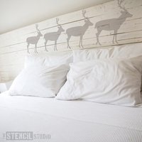 Hirschschablone Aus Dem Schablonenstudio. Wiederverwendbare Wohnkultur & Diy Schablonen, Einfach Zu Bedienen. 10061 von TheStencilStudio