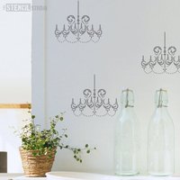 Kronleuchter Schablone Aus Dem Schablonen-studio. Wiederverwendbar, Einfach Zu Bedienen. 10032 von TheStencilStudio