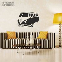 Sennen Camper Van Schablone Von The Stencil Studio. Wiederverwendbare Wohndekoration & Diy Schablonen, Einfach in Der Anwendung. 10116 von TheStencilStudio