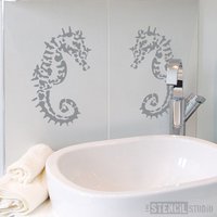 Sofia Seepferdchen Schablone Aus Dem Stencil Studio. Wiederverwendbare Wohnkultur & Diy Schablonen, Einfach Zu Bedienen. 10115 von TheStencilStudio
