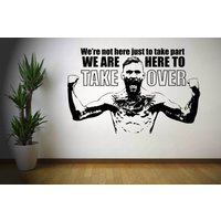 Conor Mcgregor - Mma Kämpfer Wandaufkleber Jungen Schlafzimmer von TheStickerStop