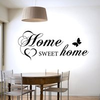 Home Sweet - Familie Wandaufkleber Zeitgenössisch Vinyl Aufkleber von TheStickerStop