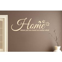 Home Where You Are Loved Matter - Familie Wandsticker Zeitgenössisch Vinyl Aufkleber Home Where You Are Loved Matter - Familie Wandsticker Zeitgenössisch Vinyl Aufkleber von TheStickerStop