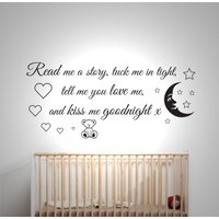 Lies Mir Eine Geschichte - Wandaufkleber Kinderzimmer Vinyl Aufkleber von TheStickerStop
