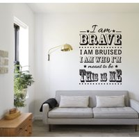 The Greatest Showman Inspiriert - This Is Me Wandaufkleber Zeitgenössisch Vinyl Aufkleber Musical The Greatest Showman Inspiriert - This Is Me Wandaufkleber Zeitgenössisch Vinyl Aufkleber Musical von TheStickerStop