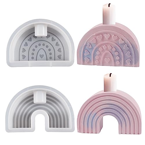 2 Stück Silikonform Kerzenhalter Kerzenhalter Form Regenbogenbrücken Kerzenforme Gießform Kerzenhalter Silikonform Teelichthalter DIY Kerzenhalter Herstellung Werkzeuge für Kerzenständer Tablett (A) 2 Stück Silikonform Kerzenhalter Kerzenhalter Form Regenbogenbrücken Kerzenforme Gießform Kerzenhalter Silikonform Teelichthalter DIY Kerzenhalter Herstellung Werkzeuge für Kerzenständer Tablett (A) von TheStriven
