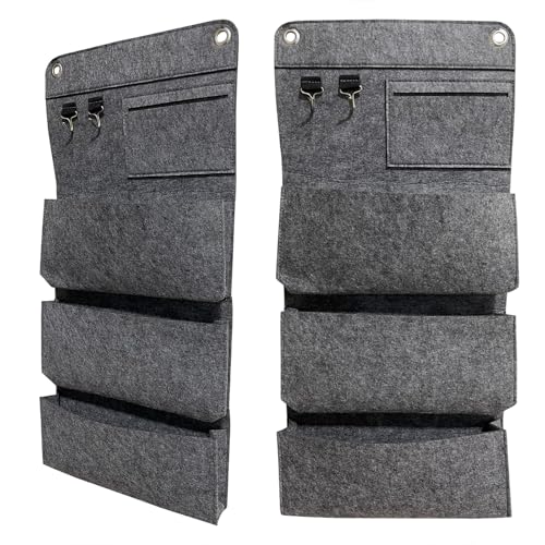 TheStriven 2 Stück Faltbares Aufbewahrungstasche Hängeaufbewahrung Organizer Wand Hängeorganizer Schranktür Organizer Taschen mit Klarem Fenster Faltbares Hängeaufbewahrung für Schlafzimmer von TheStriven