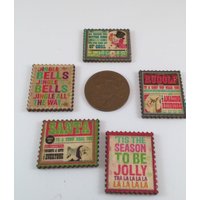 Briefmarkenförmige Weihnachtsverzierungen Aus Holz X 15. Naturholz-Weihnachtsdekorationen - Kartenherstellungs-Buchung Für Weihnachtsschmuck Briefmarkenförmige Weihnachtsverzierungen Aus Holz X 15. Naturholz-Weihnachtsdekorationen - Kartenherstellungs-Buchung Für Weihnachtsschmuck von TheTartanPickleJar
