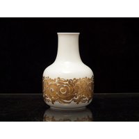 Thomas Porzellan, Vase, Golddekor, Mid Century, Fine Art Keramik, West Germany, 1960Er Jahre, Glänzend, Seidenmatt, Selten von TheTasteOfGlory