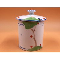 Art Deco Paragon China Handbemalte Konserven-/Marmeladen-/Honigschale Mit Deckel. - Gratis Uk Post Art Deco Paragon China Handbemalte Konserven-/Marmeladen-/Honigschale Mit Deckel. - Gratis Uk Post von TheTeaTray