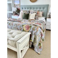 Eine Neue Dekorative Regenbogen Kantha Tagesdecke, Quilt, Decke, Bettdecke, Mehrfarbige Werfen Perfekte Tagesdecke Mehrere Größe von TheTextileCreations