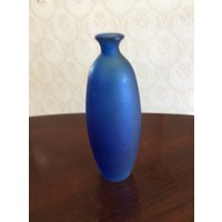 Blaue Glasvase 19x300 Wunderschöne Vase Versandkostenfrei von TheThreadingHouse