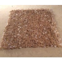 Großer Leinenteppich, Lappenteppich, Rustikaler Shabby-Teppich, Boho Chic von TheThreadingHouse