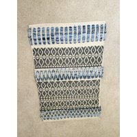 Schöner Denim Chindi Rag Rug von TheThreadingHouse